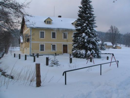 Zima na Šumavě - Apartmány ve mlýně